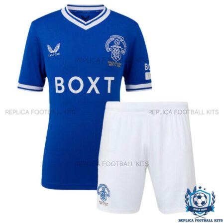 Rangers Ibrox 125 Heritage Kid Replica Kit 2024/25 - Front view