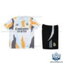 Real Madrid Pre Match Yellow Kids Replica Football Kit 2024/25 - Front View