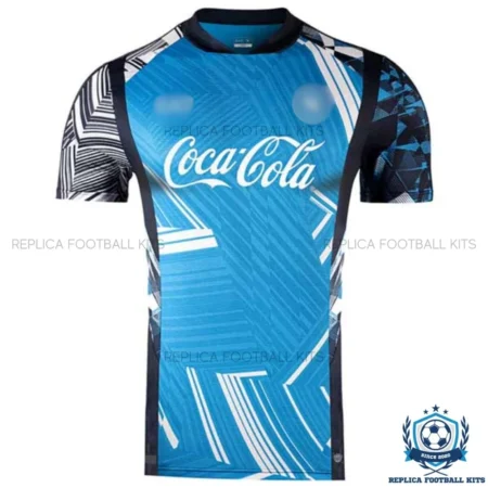 Napoli BLue Pre Match Men Replica Football Shirts 24/25 Front View