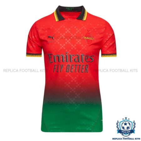 AC Milan Red Green Fourth Men Replica Shirt 2024/25 - Front view