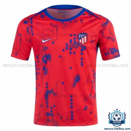 Atletico Madrid Pre Match Training Replica Football Shirt 24/25 - Front view