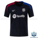 Barcelona Pre Match Black Training Men Replica Shirt 2024/25 - Front view