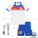 England Home Kid Replica Football Kit 25/26 - front view with socks