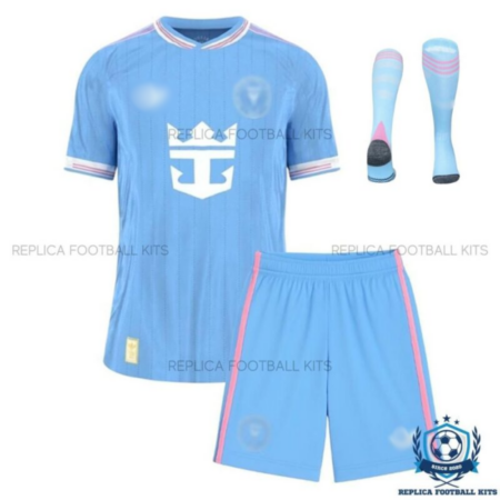 Inter Miami Third Kid Replica Football Kit 25/26 - front view with socks