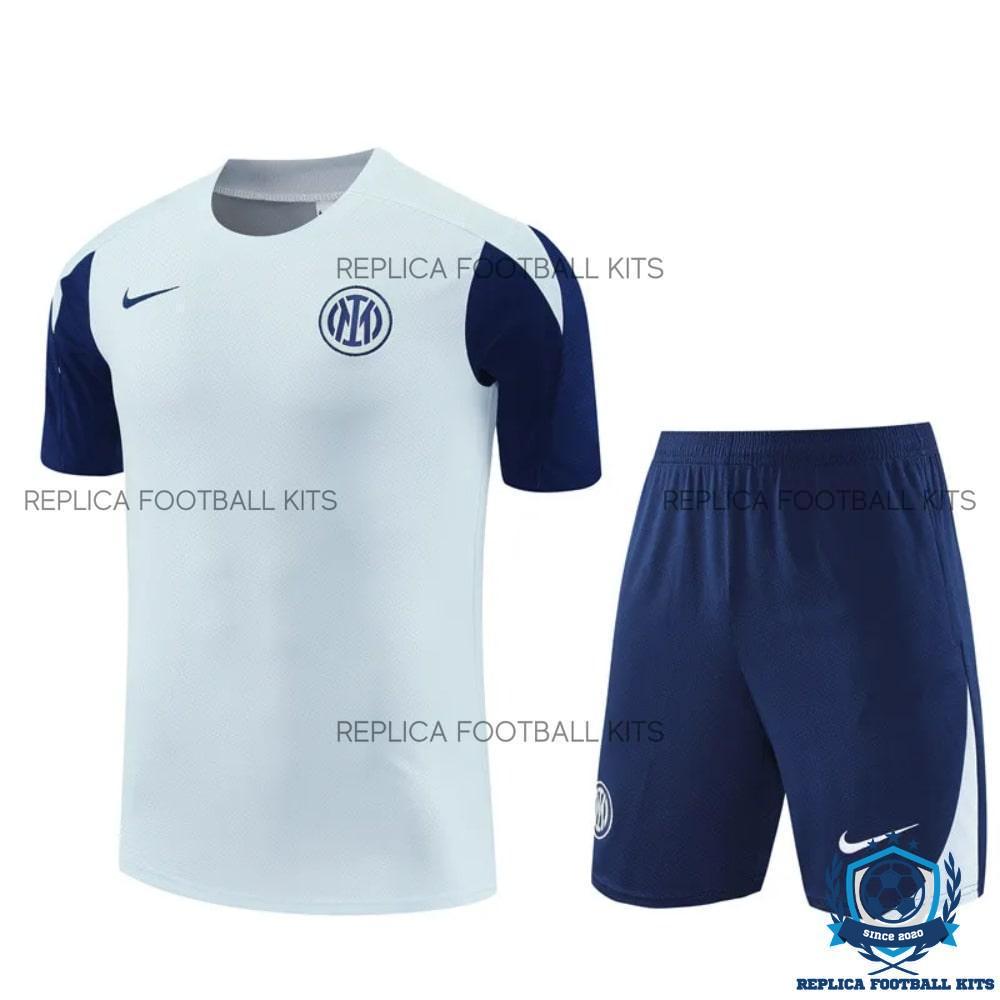 Inter Milan White Training Kids Replica Kit 2025/26 - Front view