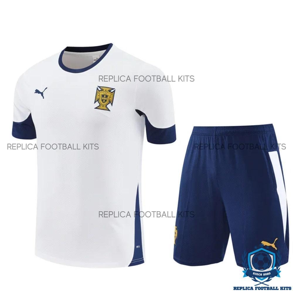 Portugal White Training Kid Replica Kit 2025/26 - front view
