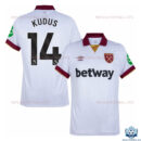 West Ham Third Replica Shirt 24/25 KUDUS 14 - Over View