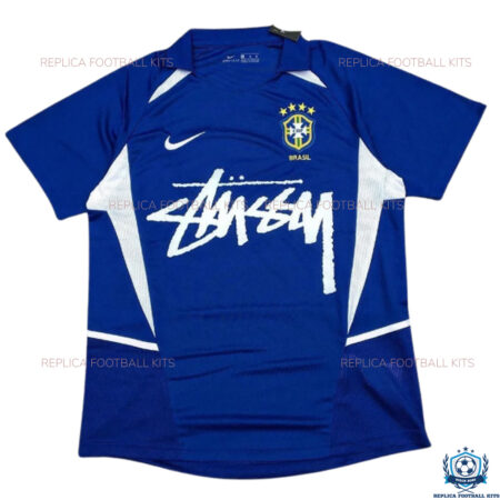 Brazil x Stussy Away Men Football Shirt 2002 - Front View