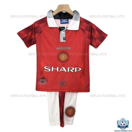Manchester United Home Kid Replica Kit 96/97 - Front View