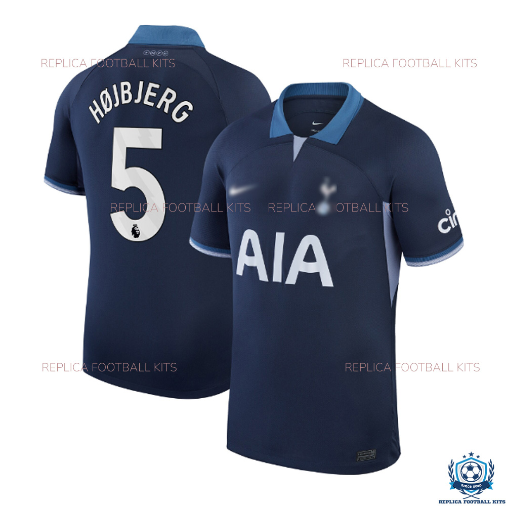 Tottenham Away Replica Shirt Højbjerg 5 - Front View