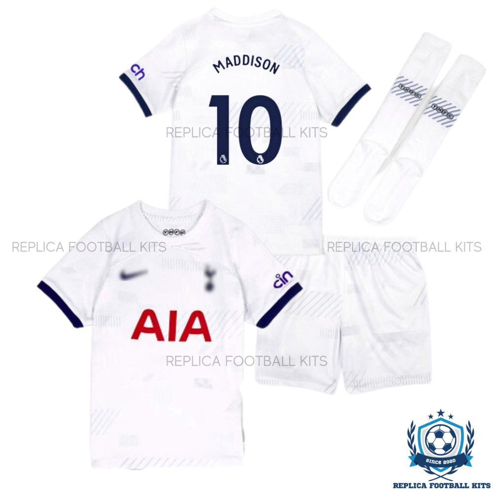 Tottenham Spurs Maddison 10 Home Kid Replica Kit - Front View