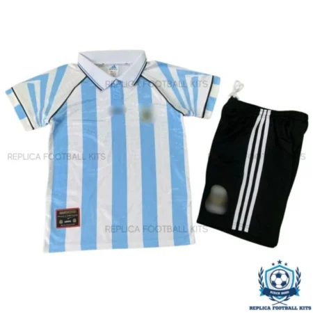Retro Argentina Home Kid Replica Kit 1996 - front view