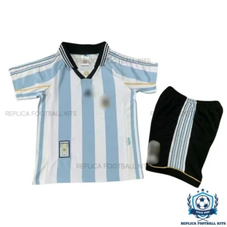 Retro Argentina Home Kid Replica Kit 1998 - front view