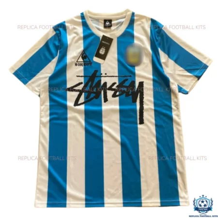 Argentina x Stussy Home Men Football Shirt 1986 - Front View