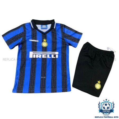 Retro Inter Milan Home Kids Replica Kit 97/98 - front view