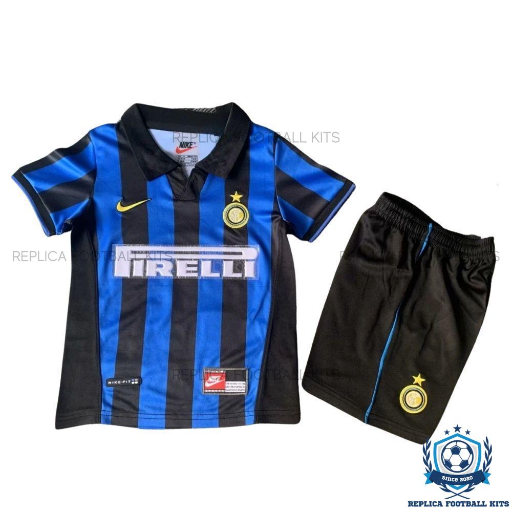 Retro Inter Milan Home Kids Replica Kit 98/99 - front view