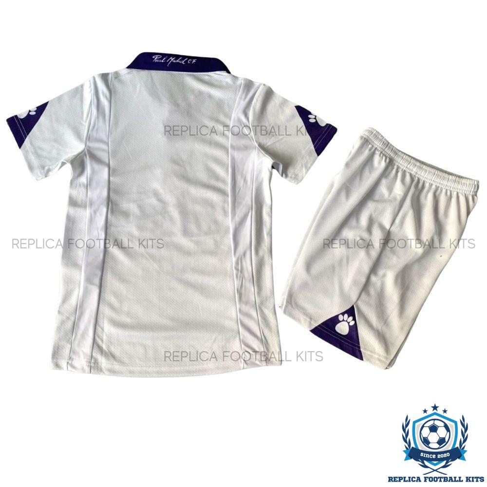 Retro Real Madrid Home Kids Replica Kit 97/98 - back view