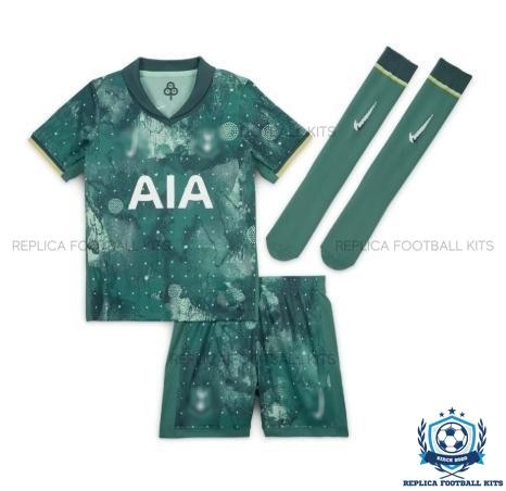 Tottenham Spurs Third Kid Replica Kit 24/25 - Front View With Sock
