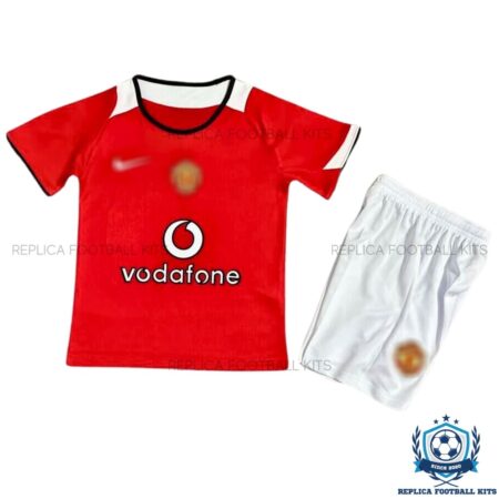 Manchester United Home Kid Replica Kit 04/06 - Front View