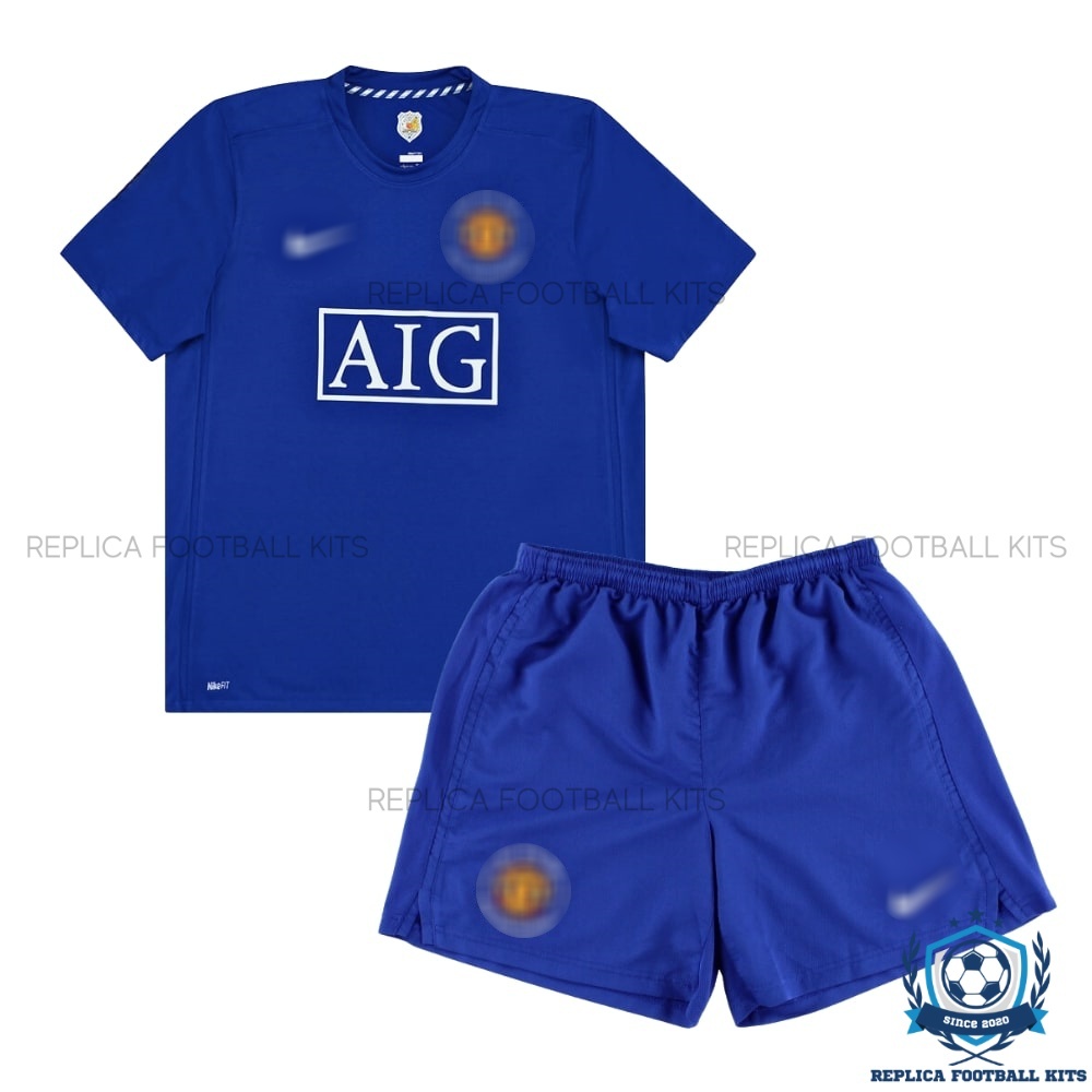 Manchester United Third Kid Replica Kit 08/09 - Front View