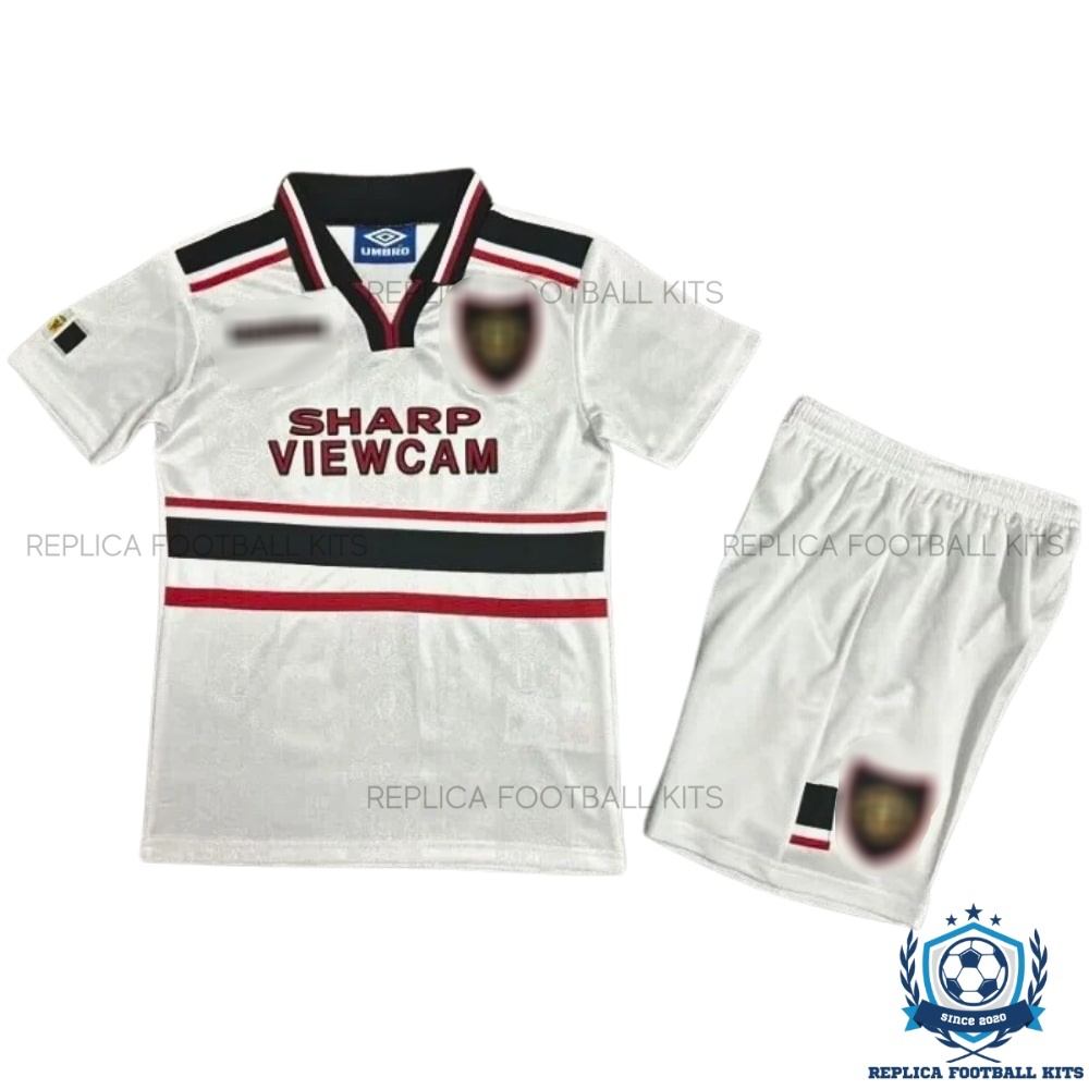 Manchester United Home Kid Replica Kit 98/99 - Front View