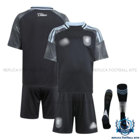 Aston Villa Away Kids Replica Kits 25/26 - overview with socks