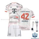 Bayern Munich Away Kids Replica Kit 25/26 MUSIALA 42 - overview with socks