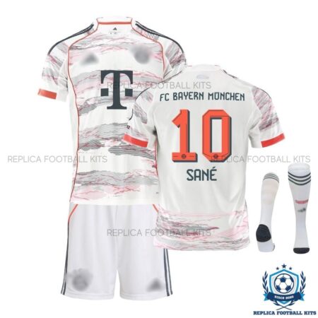 Bayern Munich Away Kids Replica Kit 25/26 Sané 10 - overview with socks