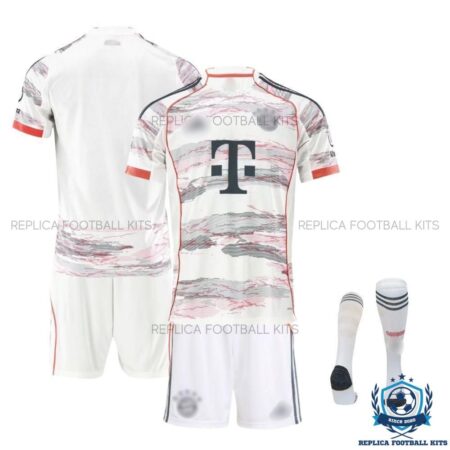 Bayern Munich Away Kids Replica Kit 25/26 - overview with socks