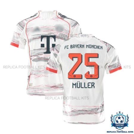 Bayern Munich Away Men Replica Shirt 25/26 Müller 25 - overview