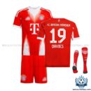 Bayern Munich Davies 19 Home Kids Replica Kit 25/26 - overview with socks