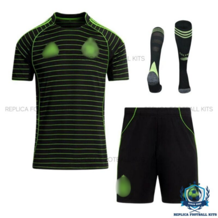 Celtic Away Kid Replica Football Kit 25/26 - front view with socks