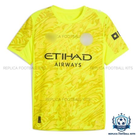 Manchester City Yellow Goalkeeper Men Replica Shirt 25/26 - front view
