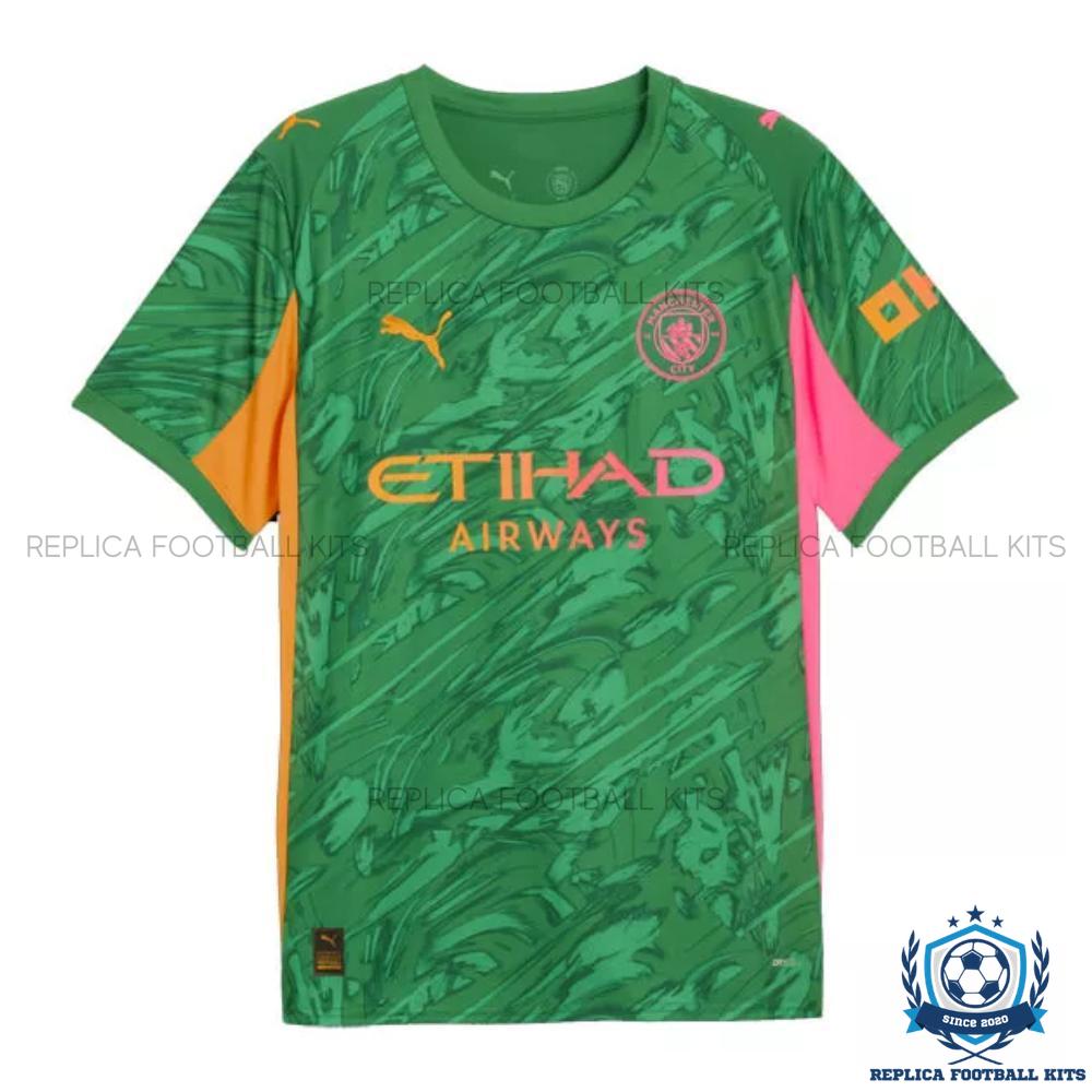 Manchester City Green Goalkeeper Men Replica Shirt 25/26 - front view