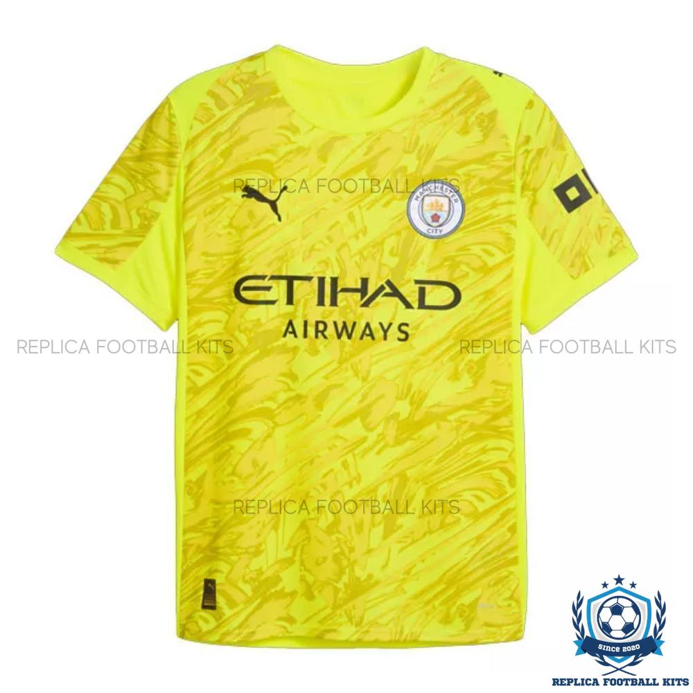Manchester City Yellow Goalkeeper Men Replica Shirt 25/26 - front view