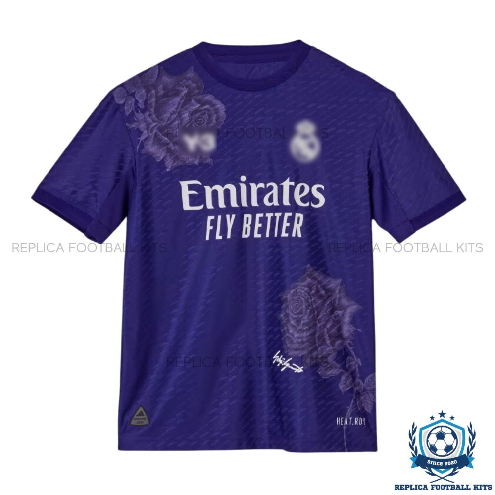 Real Madrid Y3 Purple Kids Replica Football Kit 2024/25 - Front Shirt View