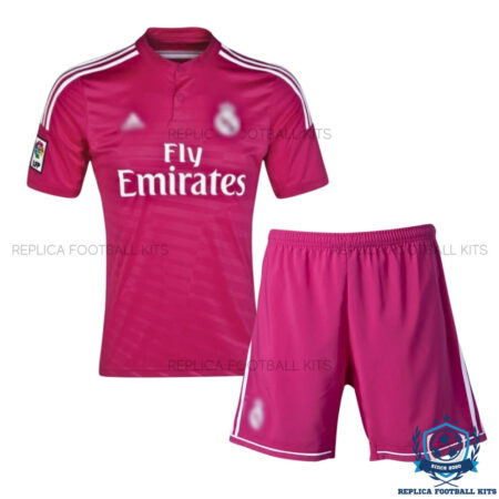 Retro Real Madrid Away Kids Replica Football Kit 2014/15 - Front View