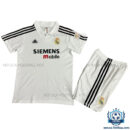 Retro Real Madrid Home Kids Replica Football Kit 2002/03 - Front View