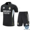 Real Madrid Black Training Kids Replica Kit 2025/26 - front view