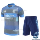 Real Madrid Blue Training Kids Replica Kit 2025/26 - front view