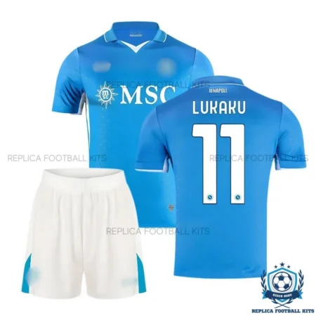 SSC Napoli LUKAKU 11 Home Kid Replica Kit 24/25 - Overview