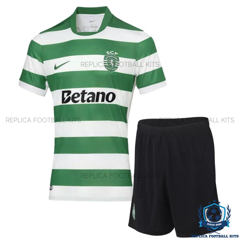 Sporting CP Home Kids Replica Football Kit 25/26 - front view