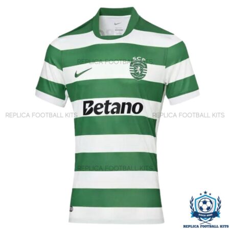 Sporting CP Home Men Replica Football Shirt 25/26 - front view