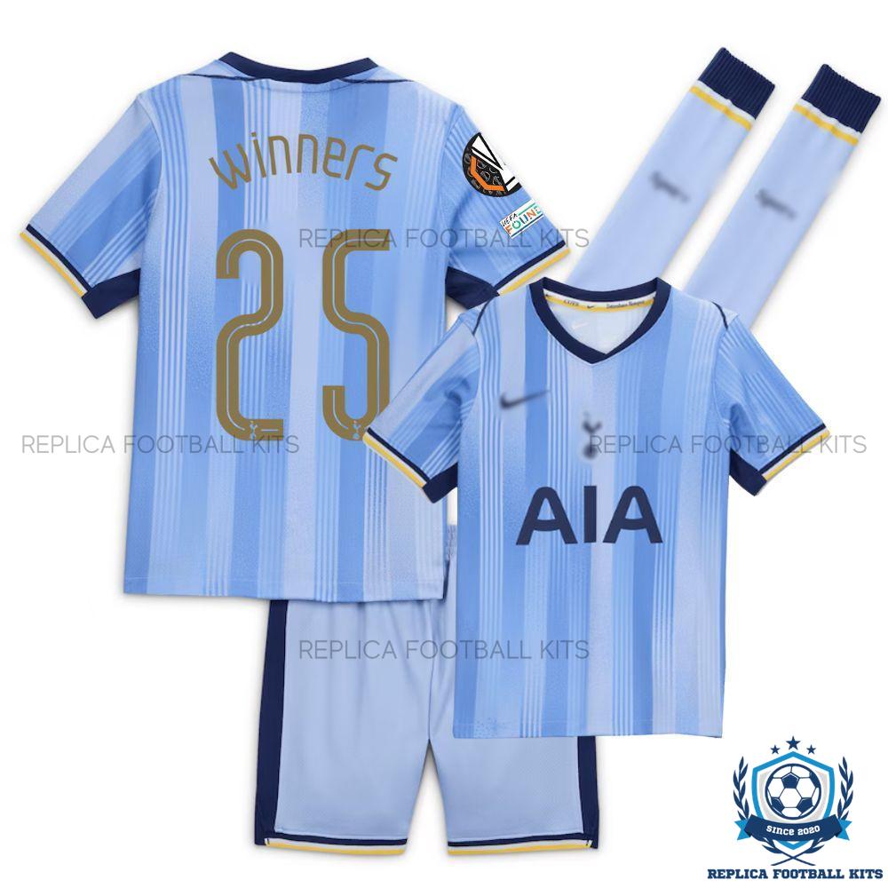 Tottenham Hotspur Winners 25 Away Kid Replica Kit 24/25 - overview