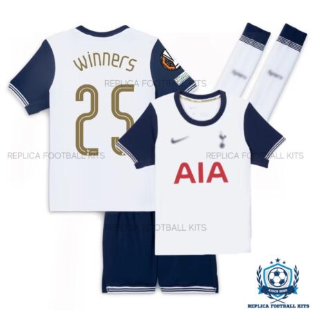 Tottenham Spurs Winners 25 Home Kid Replica Kit 24/25 - overview