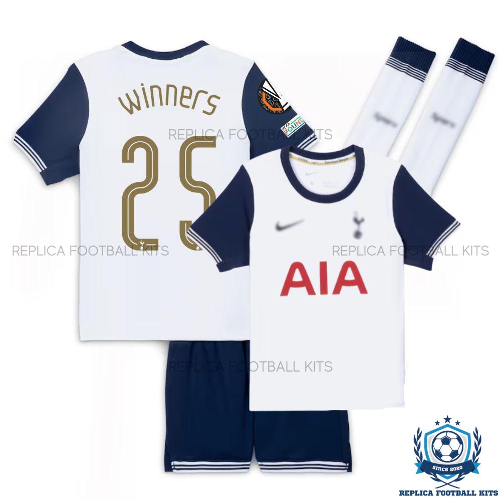 Tottenham Spurs Winners 25 Home Kid Replica Kit 24/25 - overview