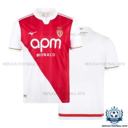 AS Monaco Home Men Replica Shirt 25/26 - overview