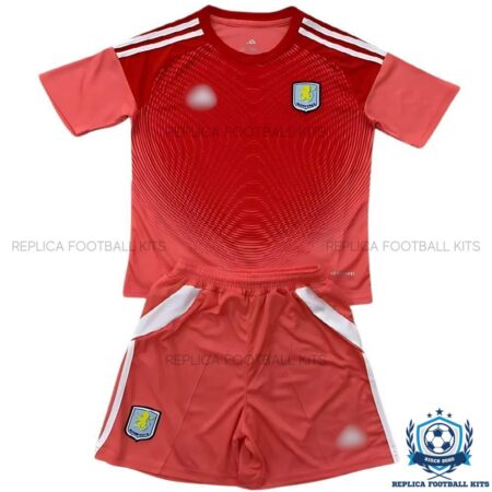 Aston Villa Red Goalkeeper Kids Replica Kits 25/26 - front view