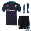 Athletic Club Bilbao Away Kids Replica Kit 25/26 - front view with socks