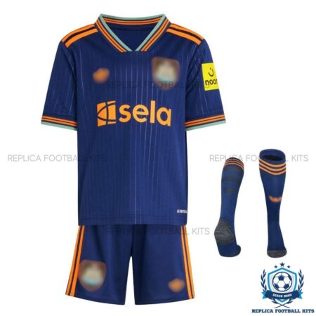 Newcastle Third Kid Replica Football Kit 25/26 - overview